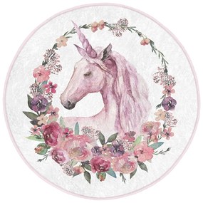 Różowy dywan dziecięcy ø 100 cm Comfort – Mila Home