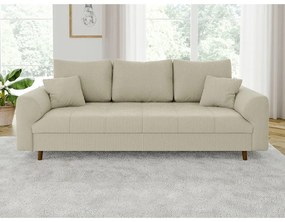 Beżowa sztruksowa sofa 210 cm Ariella – Ropez