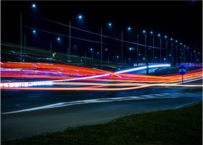 Obraz miasto nocą (70x50 cm)
