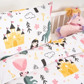 4Home Dziecięca pościel bawełniana do łóżeczka Fairytale Dream, 100 x 135 cm, 40 x 60 cm