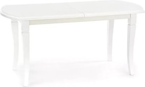 Elegancki rozkładany stół owalny Littoral 160-240 cm z laminowanym blatem i drewnianymi nogami