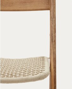 Białe drewniane krzesło ogrodowe Dandara – Kave Home