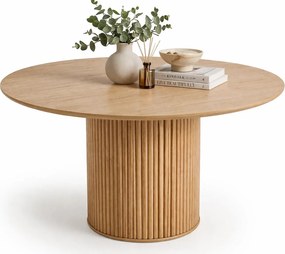 Okrągły skandynawski stół lamelowy E1-D91