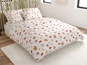 PrzytulneMieszkanie.pl PrzytulneMieszkanie.pl Bawełniana pościel GINGER JOY biała Rozmiar pościeli: 70 x 90 cm | 140 x 200 cm