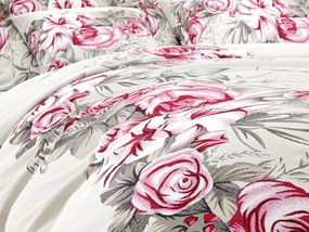 PrzytulneMieszkanie.pl PrzytulneMieszkanie.pl Pościel bawełniana LILY ROSE szara Rozmiar pościeli: 70 x 90 cm | 140 x 200 cm