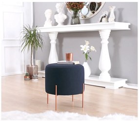 Ciemnoniebieski puf Copper – Artie