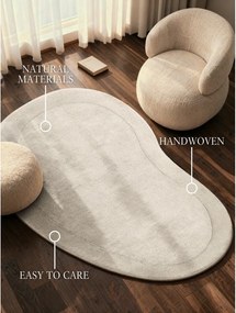 Kremowy dywan z mieszanki wełny tkany ręcznie 125x200 cm Kari Organic – Villeroy&amp;Boch