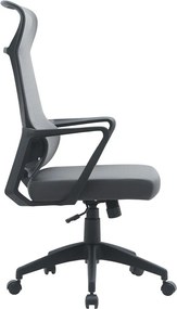 Szare tapicerowane krzesło biurowe Hoboken – Yes Everyday