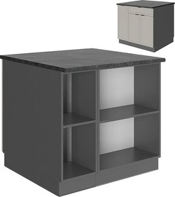 Wyspa kuchenna greybeige 90x60x82 fame-line