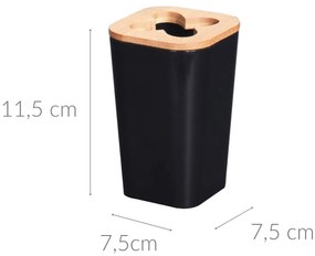 Kubek na szczoteczki z bambusem