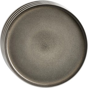 Zestaw płytkich talerzy Lunaria Brown 26 cm, 4szt.