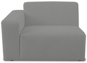 Szary moduł sofy z materiału bouclé (lewostronny) Roxy – Scandic
