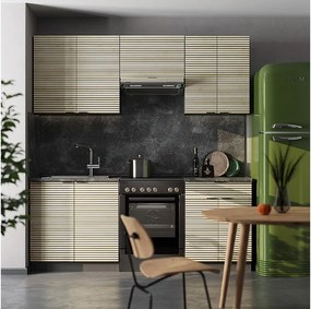 Aneks kuchenny panel dębowy/antracyt 200x60x81.6 fame-line