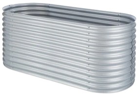 Blumfeldt Rondabox 200x100x80 cm Skrzynia na warzywa Srebrny