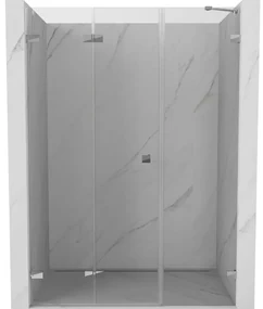 Mexen Lunar-F drzwi prysznicowe składane lewe 115 cm, transparent, chrom - 836S-115-050-01-00-L