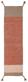 Pomarańczowy wełniany chodnik Flair Rugs Anu, 60x200 cm