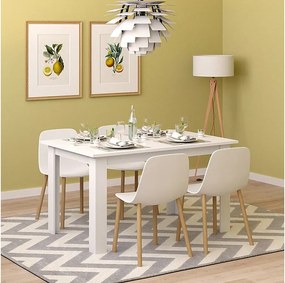 Stół do jadalni biały 140x90x76 karlos