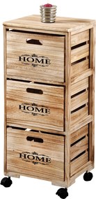 Mobilny regał z szufladami, organizer kuchenny na kółkach