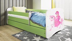 Łóżko dziecięce Babydreams z obrazkiem 160x80 z materacem