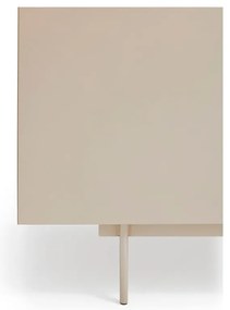 Beżowo-naturalna niska komoda w dekorze dębu 180x78 cm Otto – Teulat