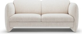 Kremowa sofa z tkaniny szenilowej 168 cm Georgia – Micadoni