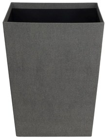 Szary biurowy kosz na śmieci Sofia Canvas Paper Laminate – Bigso