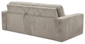 Jasnobrązowa sztruksowa rozkładana sofa 195 cm Nona – Makamii