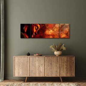 Obraz - Budda w odcieniach czerwieni (170x50 cm)