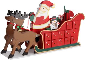 Kalendarz adwentowy NIKOLAS, 52x31x13cm, wielokolorowy Spielwerk