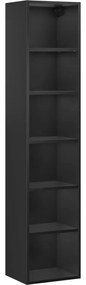 Mexen Box-A korpus słupka łazienkowego 35 cm, czarny mat - 91AX1-1600-300-1-71