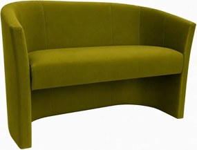 Sofa CLUB tapicerowana : Kolor tkaniny - VELVET - BL75, Typ tkaniny - Velvet