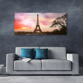 Fotoobraz na płótnie Ikona Paryża: Wieża Eiffla