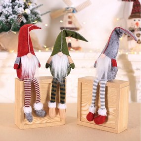 Krasnal dekoracyjny SANTA CLAUS 45 cm - więcej kolorów Kolor: Szary