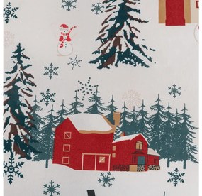 PrzytulneMieszkanie.pl PrzytulneMieszkanie.pl Pościel z mikrofibry SNOWY HOUSES białe Rozmiar pościeli: 70 x 90 cm | 140 x 200 cm