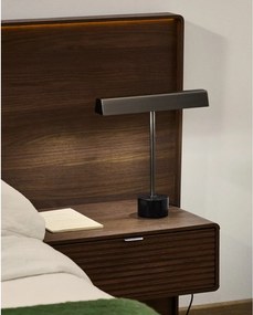 Czarna metalowa lampa stołowa (wysokość 32,5 cm) Lynor – Kave Home