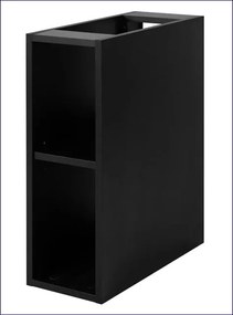 Czarna półka łazienkowa nowoczesna 20 cm Z3-F70