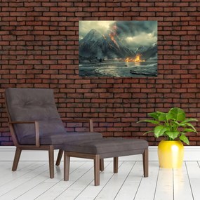 Obraz - Erupcja wulkanu (70x50 cm)