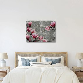 Obraz na szkle z kwiatami (70x50 cm)