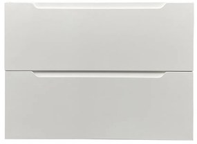 Szafka pod pojedynczą umywalkę wisząca - Biała - 80 cm - STEFANIE