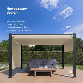 Blumfeldt Pantheon Cortina altana ogrodowa 3x4 m