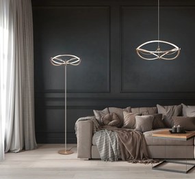 Lampa wisząca LED ze ściemniaczem w kolorze mosiądzu Charivari – Trio