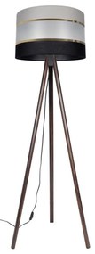 Lampa podłogowa CORAL 1xE27/60W/230V brązowa/czarna/szara/złota