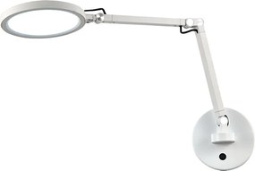 Regina - Okrągła, regulowana lampa ścienna Fabas Luce - ściemnialna lampa ścienna LED 9 W z CCT (3000 K, 4000 K, 5000 K, 6000 K) - biała