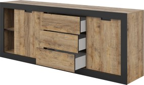 Komoda DAVOR 220 cm do Salonu Sypialni Dąb Samdal
