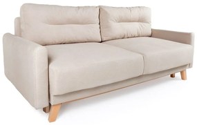 Beżowa sofa rozkładana Bonami Selection Pop