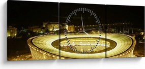 Obraz - stadion piłkarski (z zegarem) (90x30 cm)