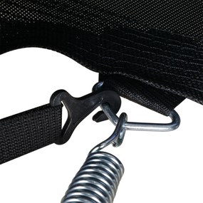 Trampolina ogrodowa z siatką zabezpieczającą dla dzieci i dorosłych Stalowa konstrukcja Ø 244 cm Wysokość 240 cm Bezpieczna zabawa w ogrodzie | Aosom PL