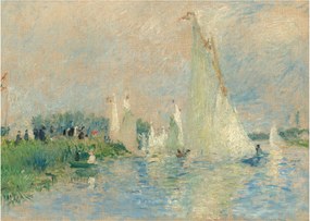 Obraz na szkle - Auguste Renoir, Regatta at Argenteuil, reprodukcje (70x50 cm)