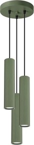 Wisząca potrójna lampa oliwkowa w stylu loft K7-F08