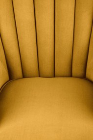 Fotel do salonu TITAN VELVET musztardowy HALMAR